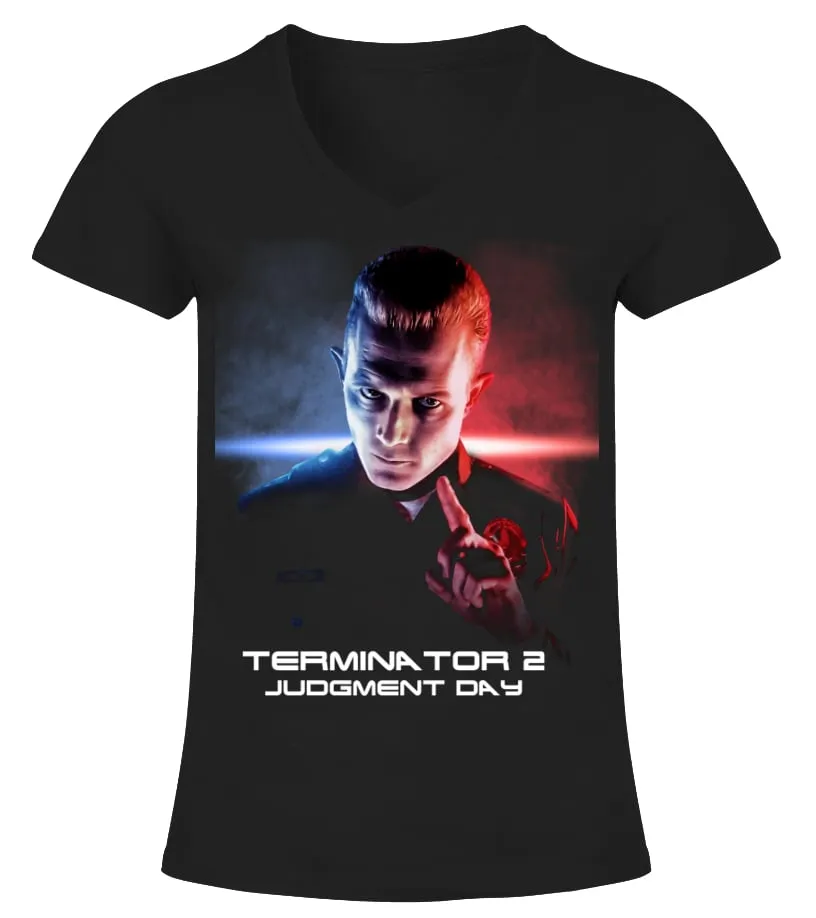 020. Terminator BK Camiseta cuello pico Mujer
