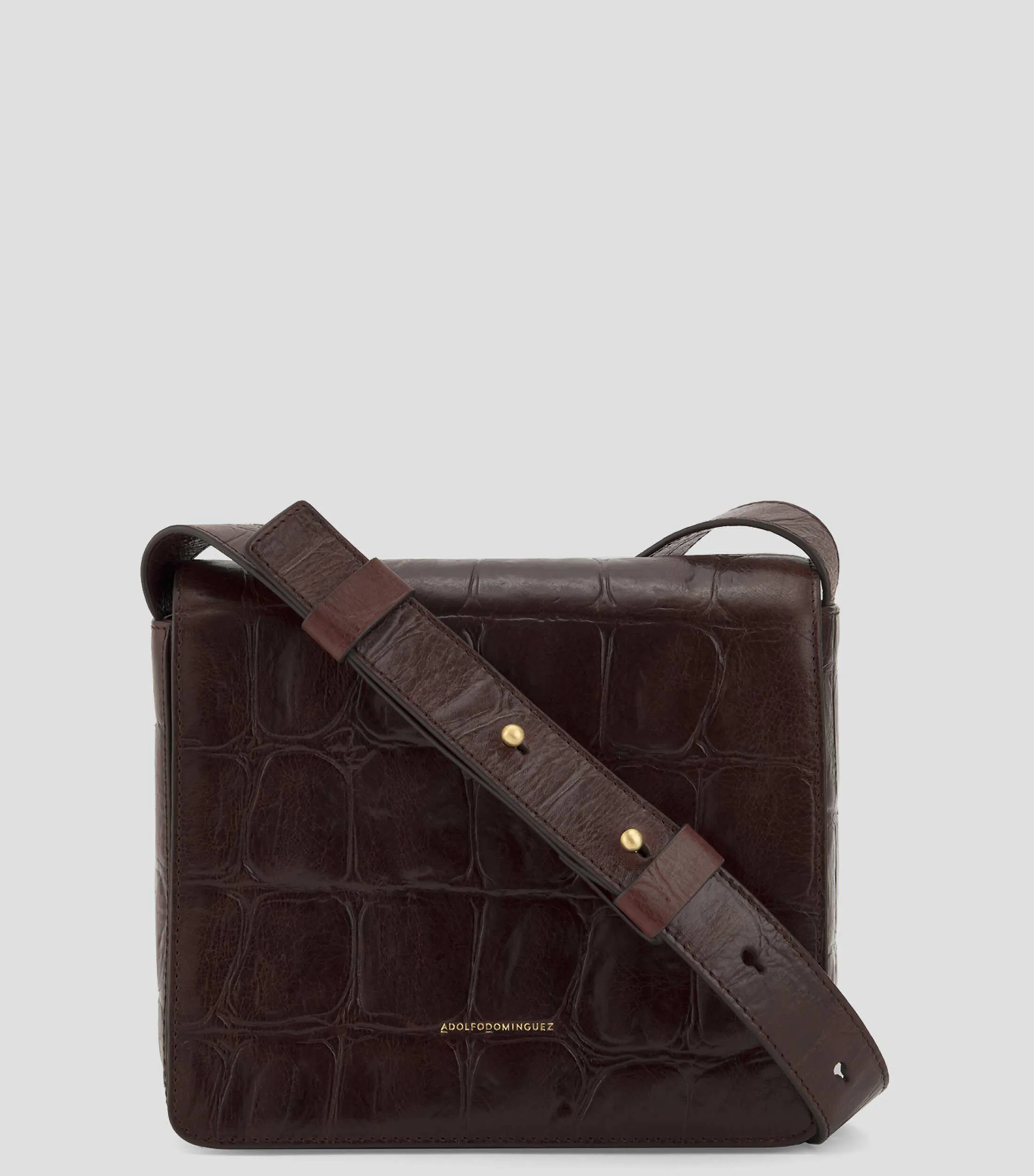 Adolfo Dominguez Bolso Messenger en piel Mujer