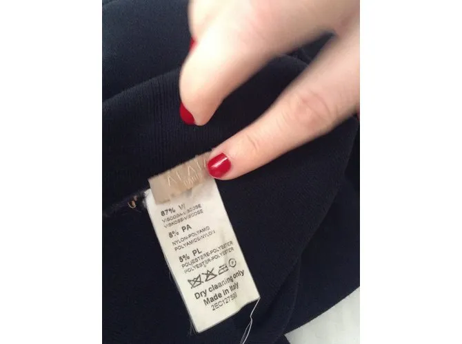 Alaïa Vestidos Negro 