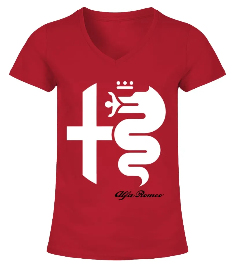 Alfa Romeo RD Camiseta cuello pico Mujer