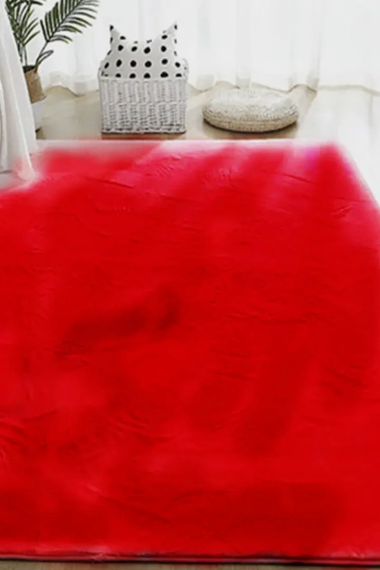 ALFOMBRA DE PELO ZAFIR  ROJO