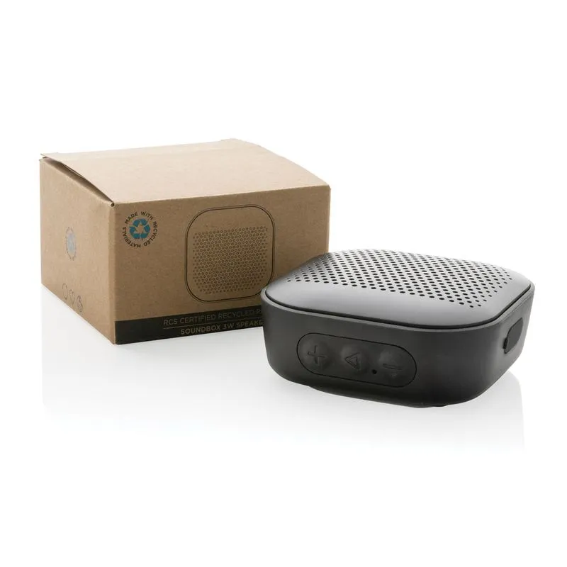 Altavoz de plástico reciclado Soundbox 3W