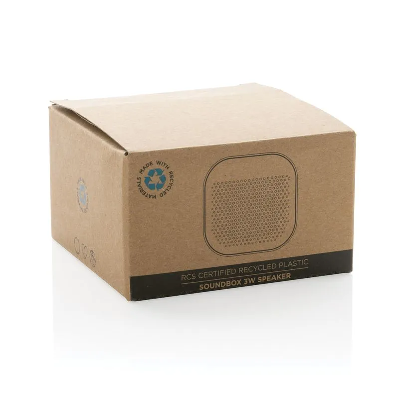 Altavoz de plástico reciclado Soundbox 3W