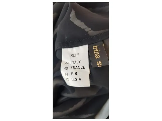 Autre Marque Vestido largo con escote pronunciado en la espalda Estampado de cebra 