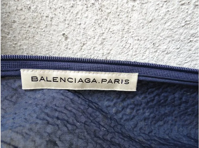 Balenciaga Vestidos Gris Crudo Azul marino 