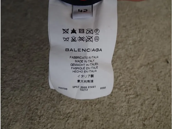 Balenciaga Vestidos Gris Crudo Azul marino 