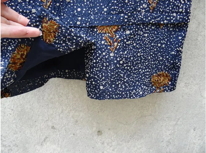 Balenciaga Vestidos Gris Crudo Azul marino 