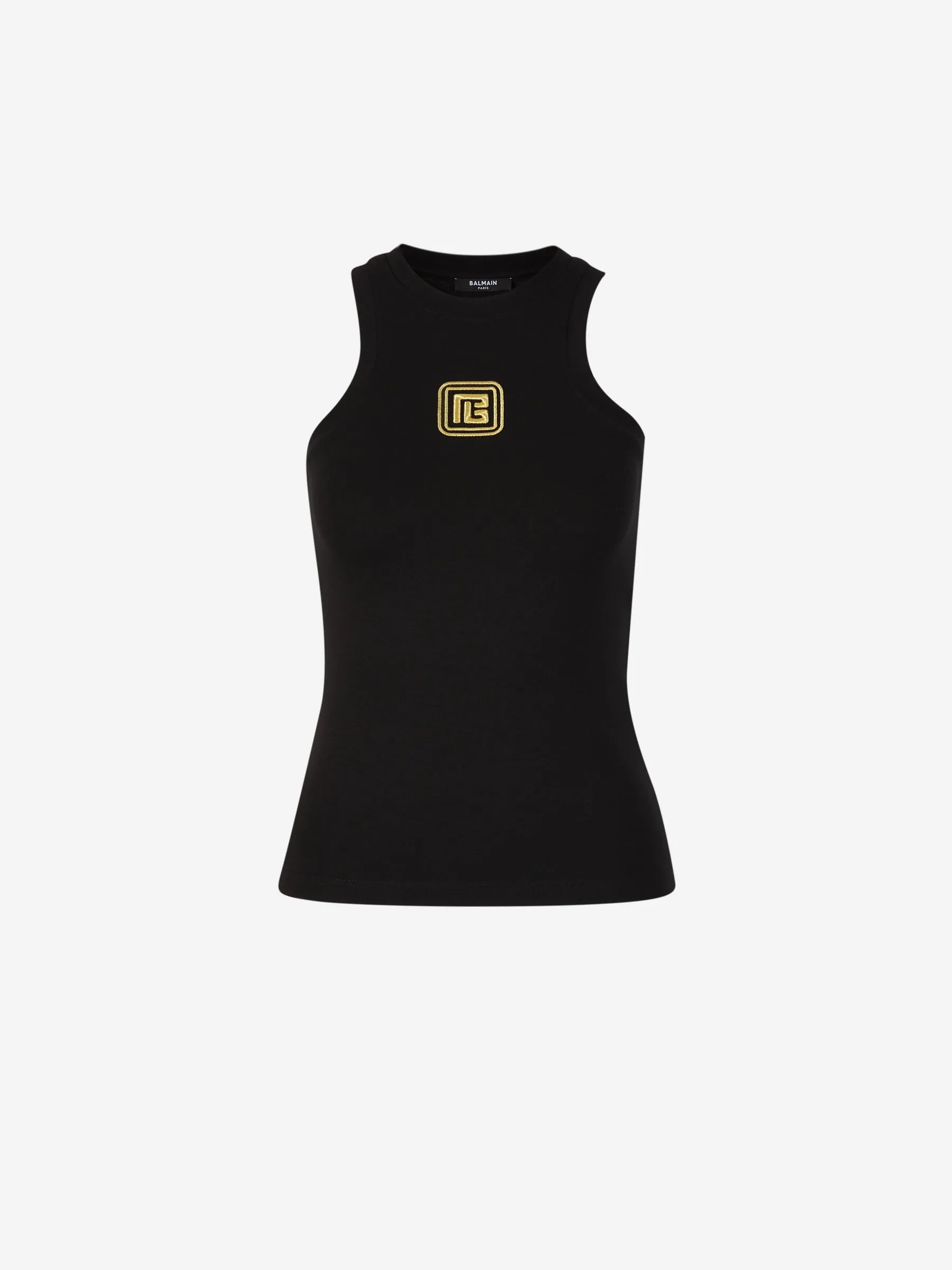 Balmain Top Tirantes Bordado