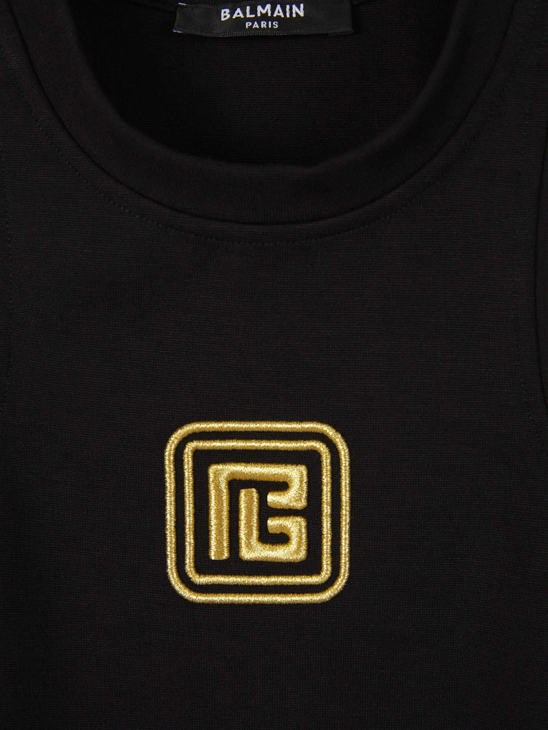 Balmain Top Tirantes Bordado