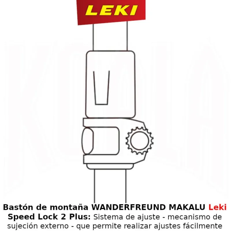 Bastón de montaña WANDERFREUND MAKALU Leki