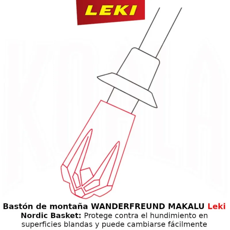 Bastón de montaña WANDERFREUND MAKALU Leki