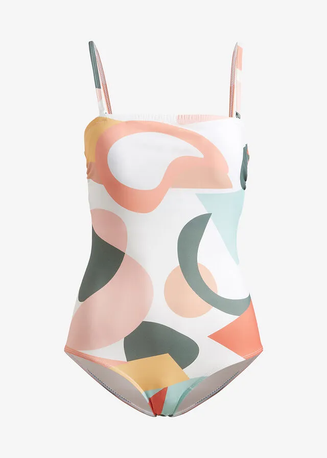 BAñADOR MOLDEADOR BLANCOVERDE CLARO CON ESTAMPADO GRáFICO