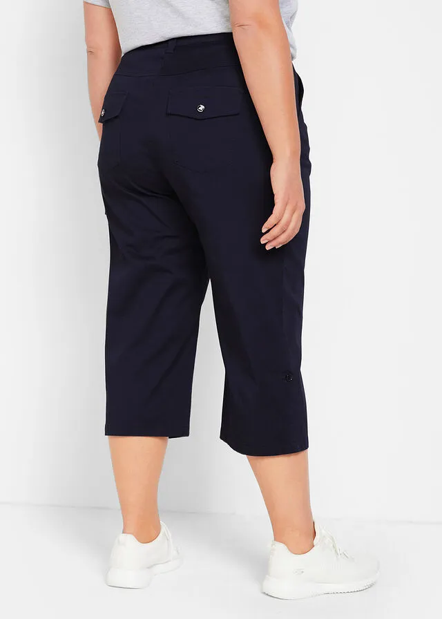 Bermuda funcional de largo capri con protección UV Azul oscuro