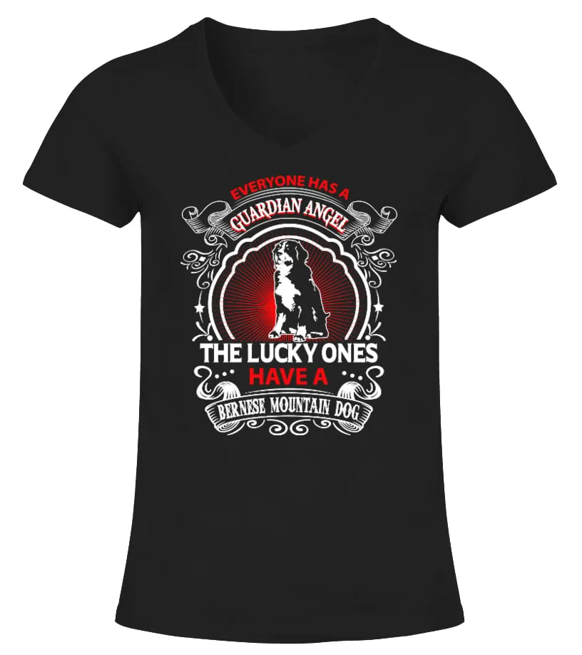 Bernese Mountain Dog Camiseta cuello pico Mujer
