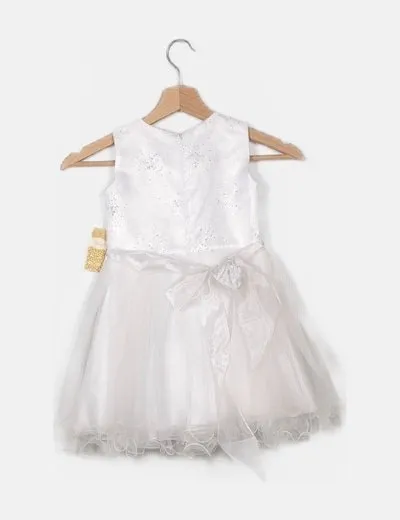 Bevip Vestido tul detalle abalorios