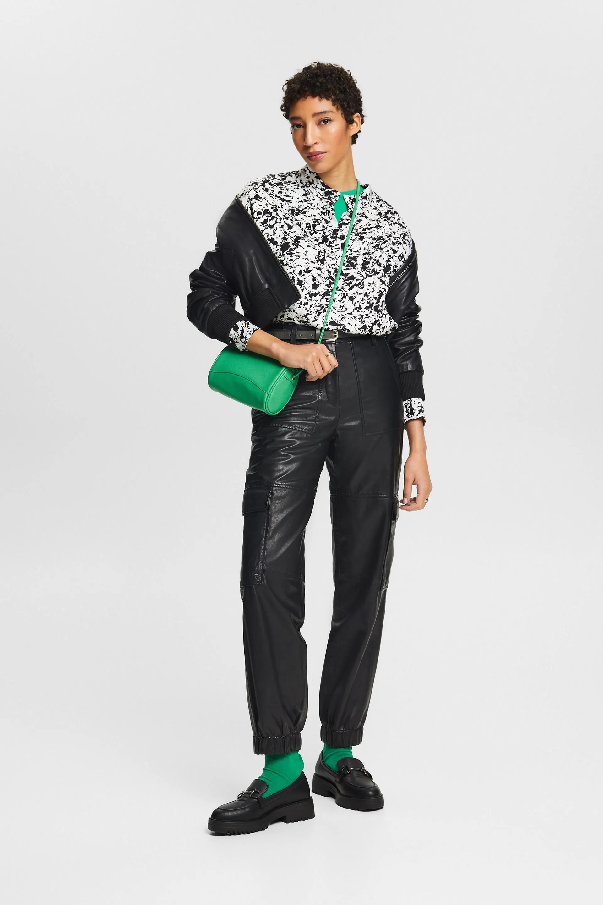Blusa de satén con estampado