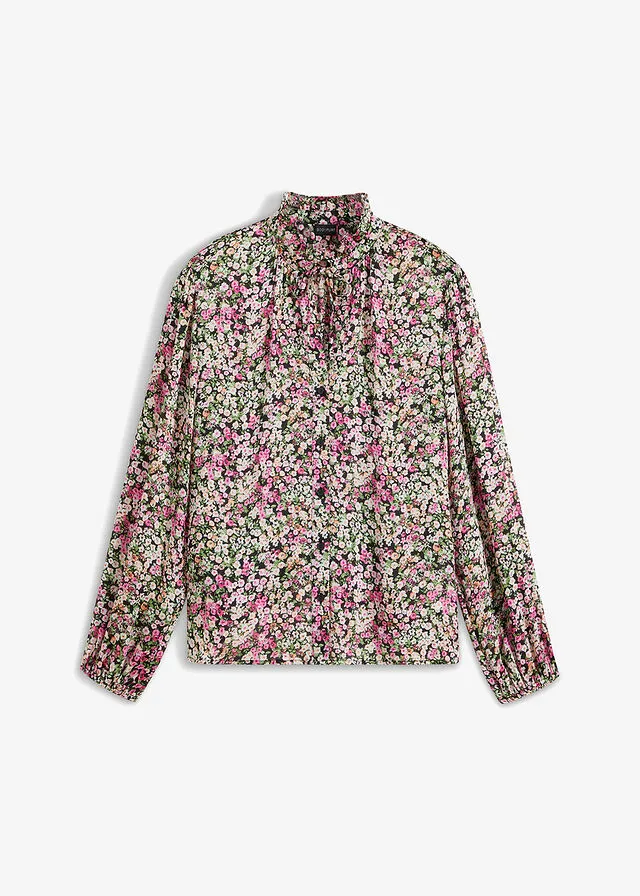 Blusa Negro con flores