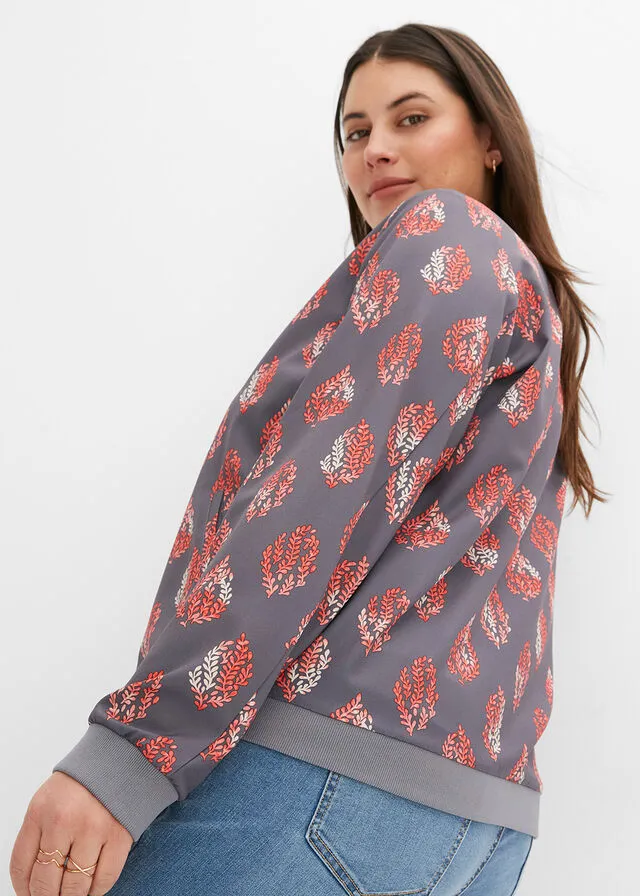 Blusón Antracita estampado