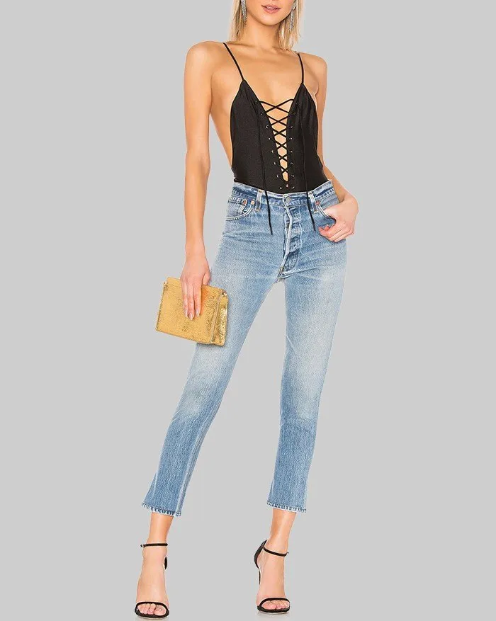 Bodycon con tirantes y tirantes
