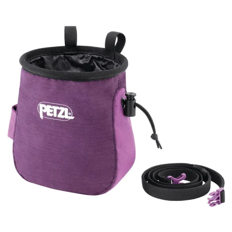 Bolsa de tiza ergonómica PETZL SAKA (Morado)