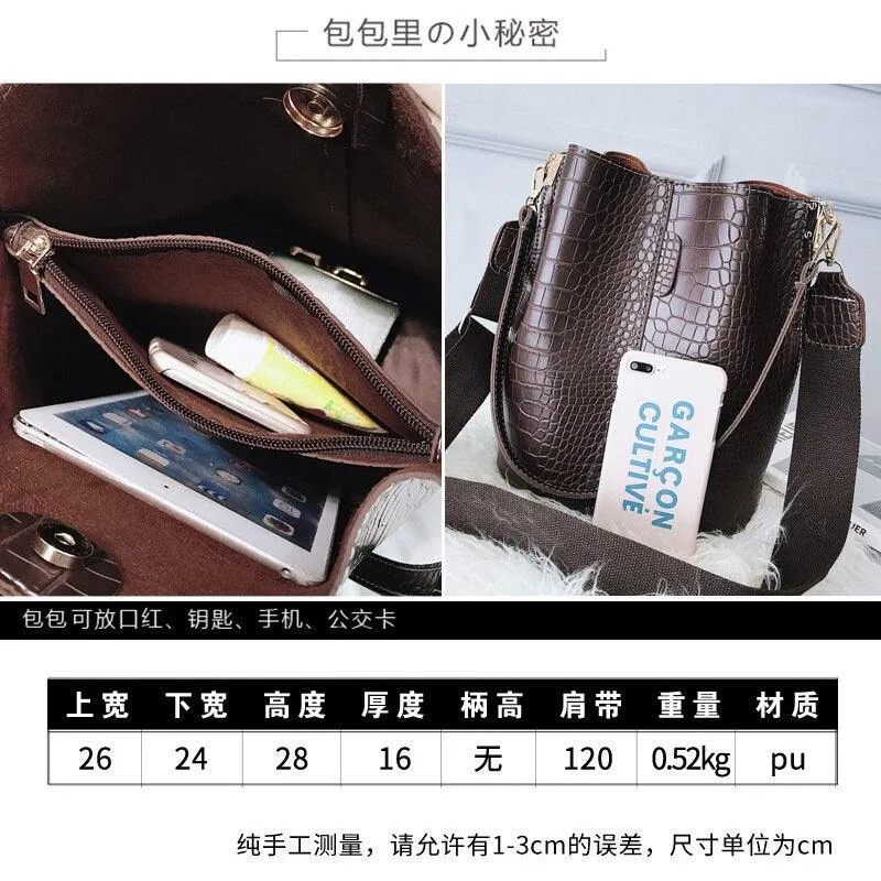Bolso tipo cubo con un solo hombro