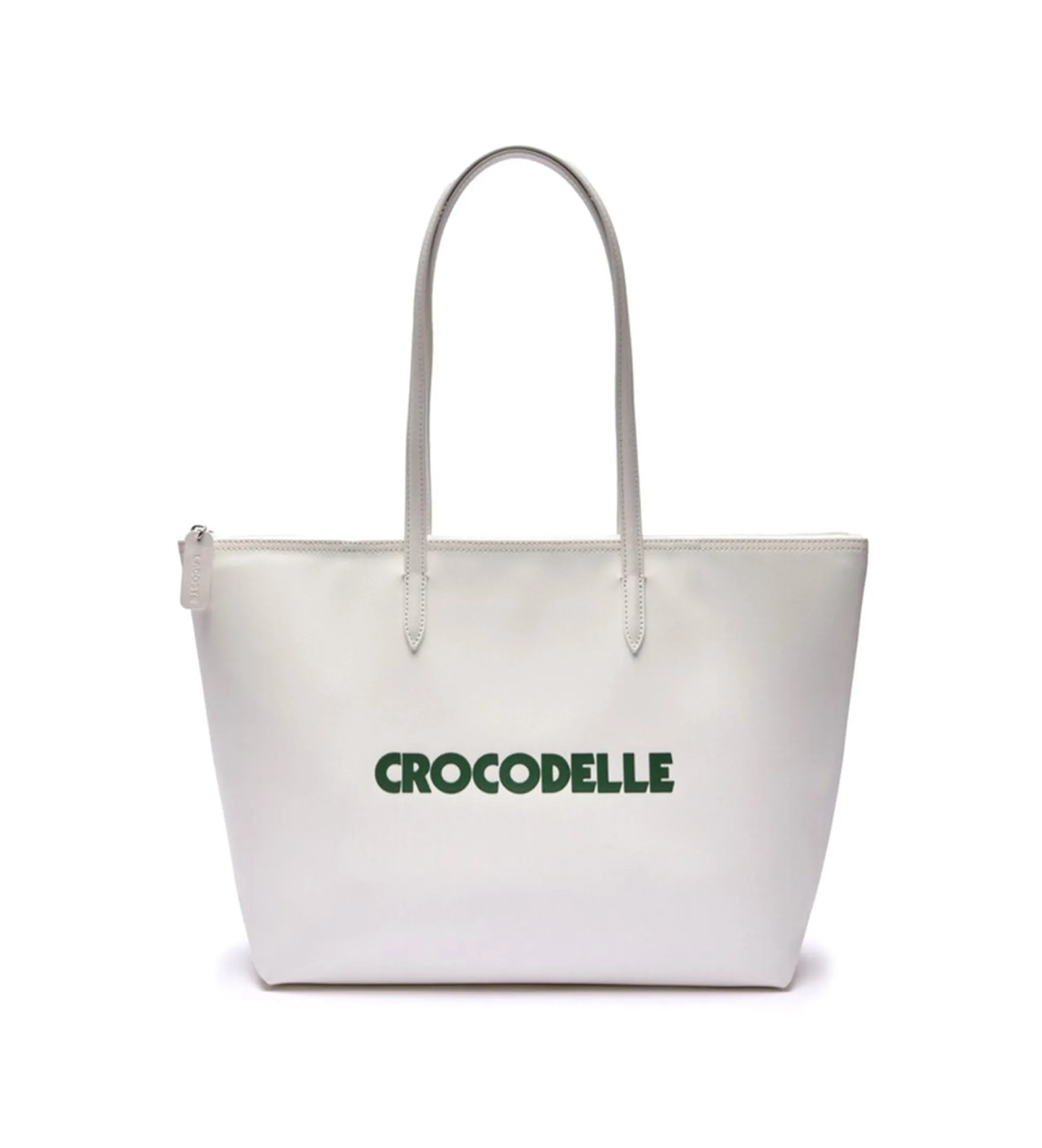 Bolso tradicional de cocodrilo blanco roto