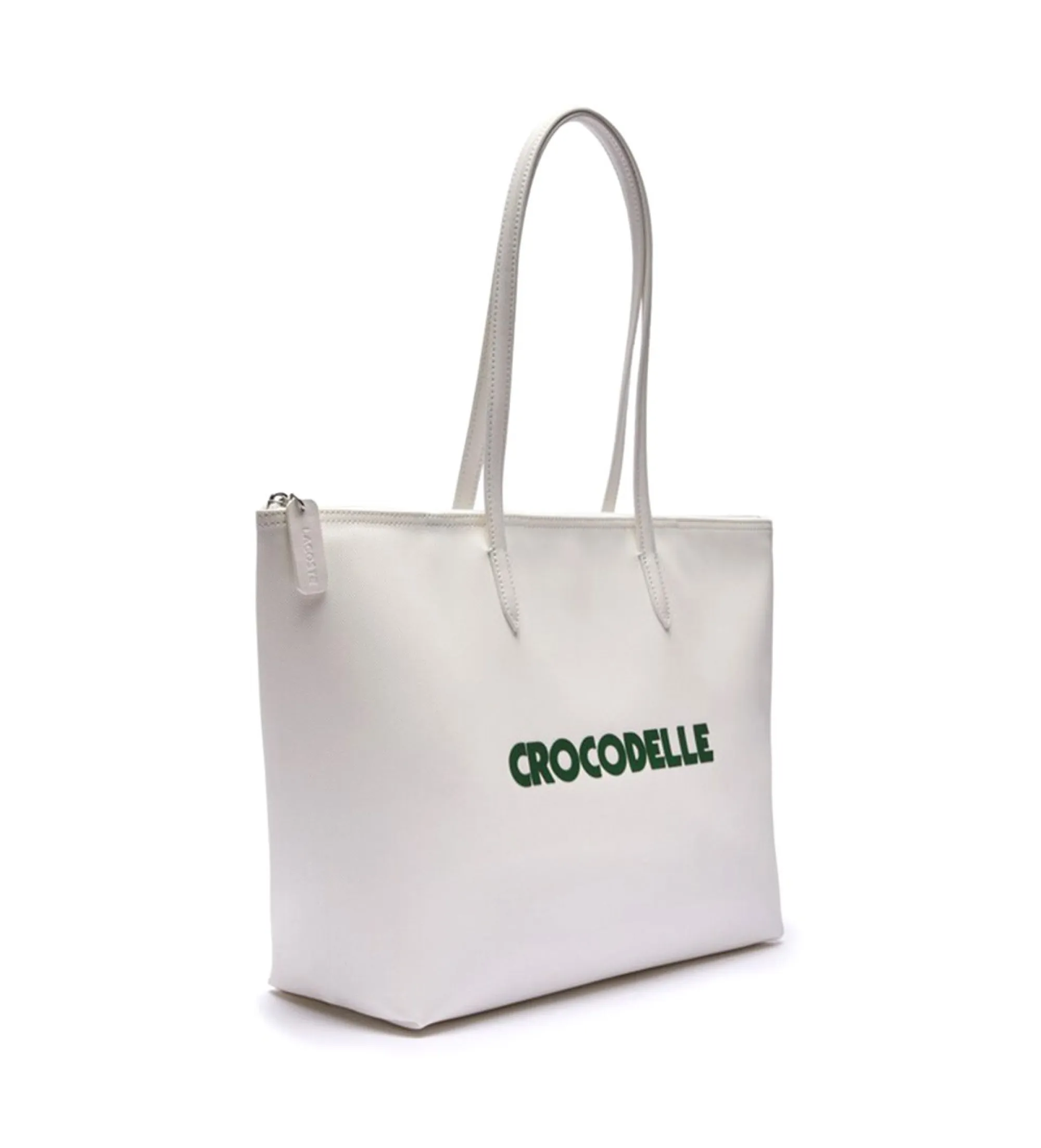 Bolso tradicional de cocodrilo blanco roto