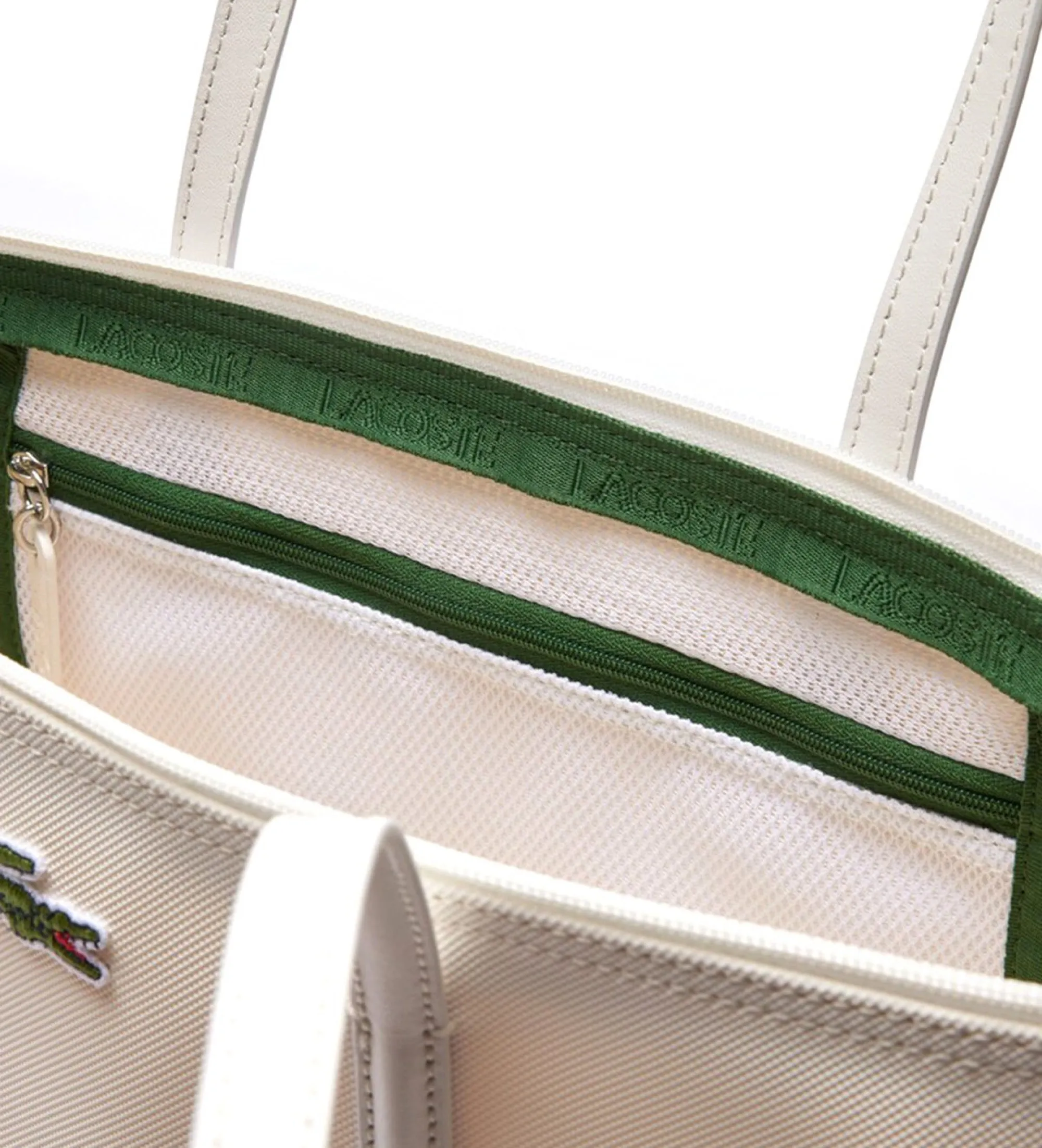 Bolso tradicional de cocodrilo blanco roto
