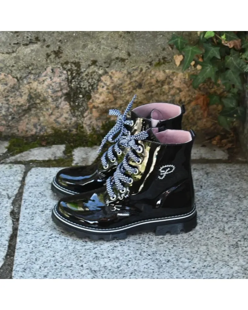 Bota militar charol Pablosky 489819