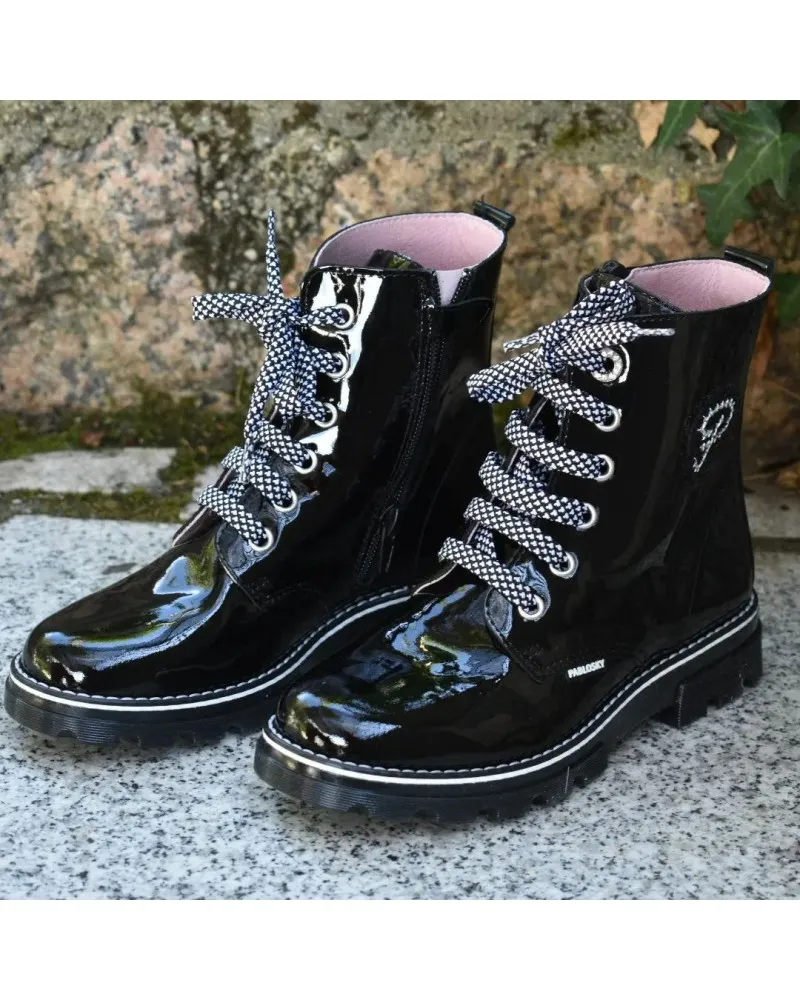 Bota militar charol Pablosky 489819