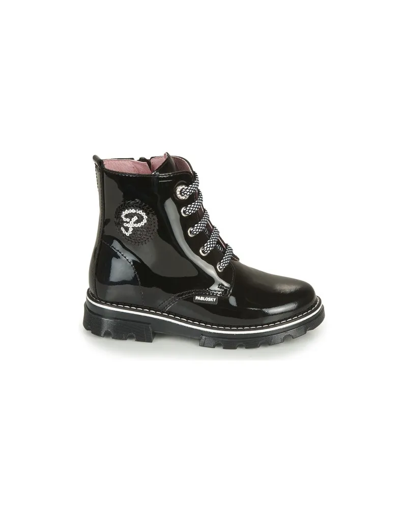 Bota militar charol Pablosky 489819