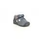 Botas Biomecanics azul satinado con detalle de estrellas y velcro