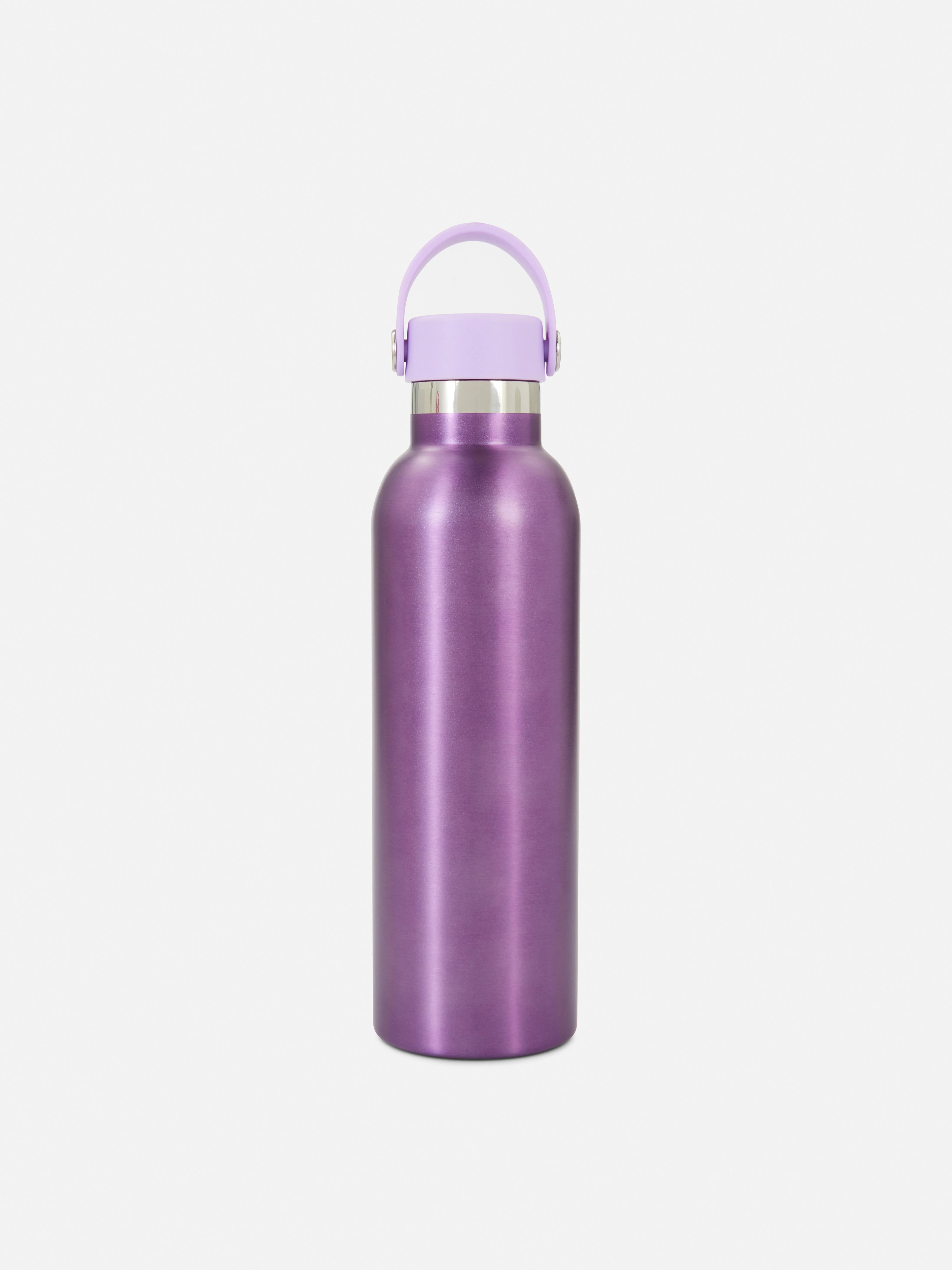Botella de agua de acero inoxidable con asa