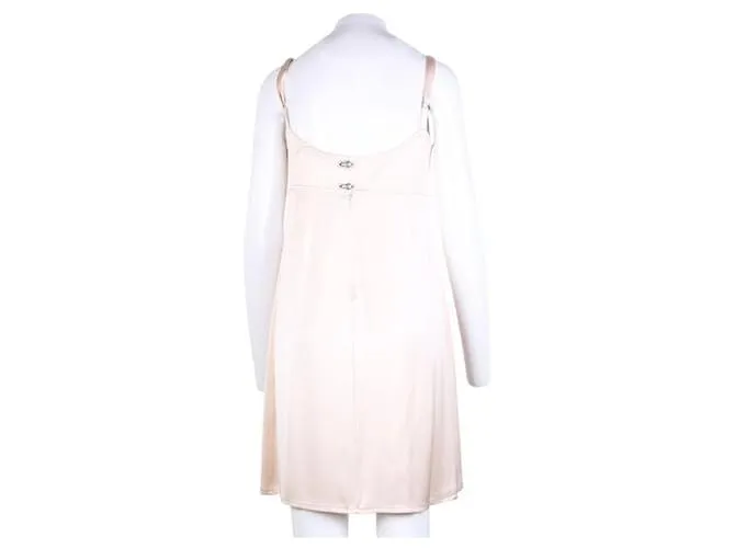 BOTTEGA VENETA Vestido con tirantes espagueti Beige 