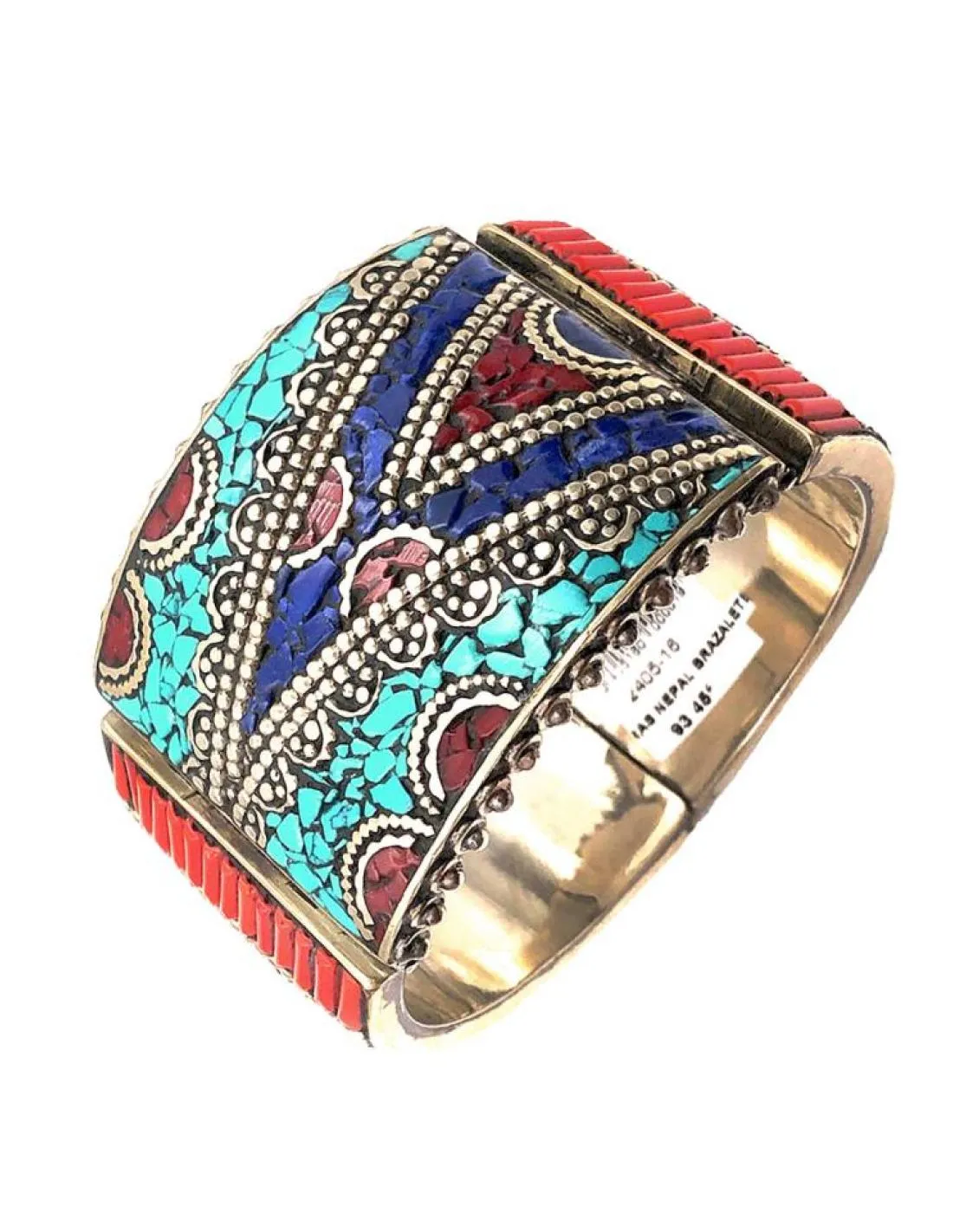 BRAZALETES PLATA PARA MUJER JOYAS ANTIGUAS ARTE TRADICIONAL DE NEPAL