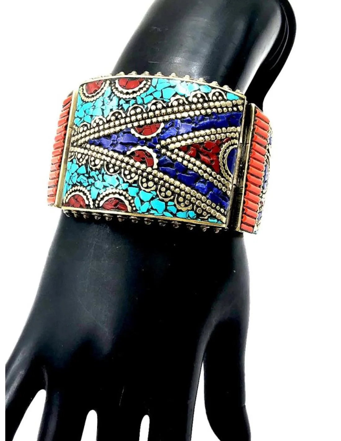 BRAZALETES PLATA PARA MUJER JOYAS ANTIGUAS ARTE TRADICIONAL DE NEPAL