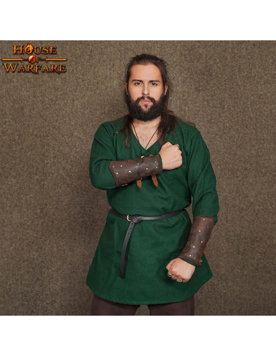 BRAZALETES VIKINGOS ERICO EL VICTORIOSO  MARRóN OSCURO
