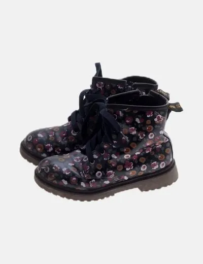 Bubble bobble Botas multicolor estampado floral