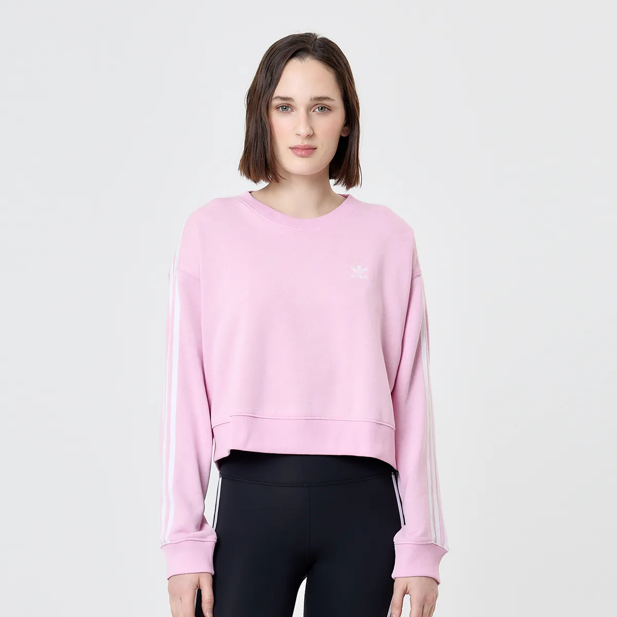 Buzo adidas 3 Tiras Crew Mujer