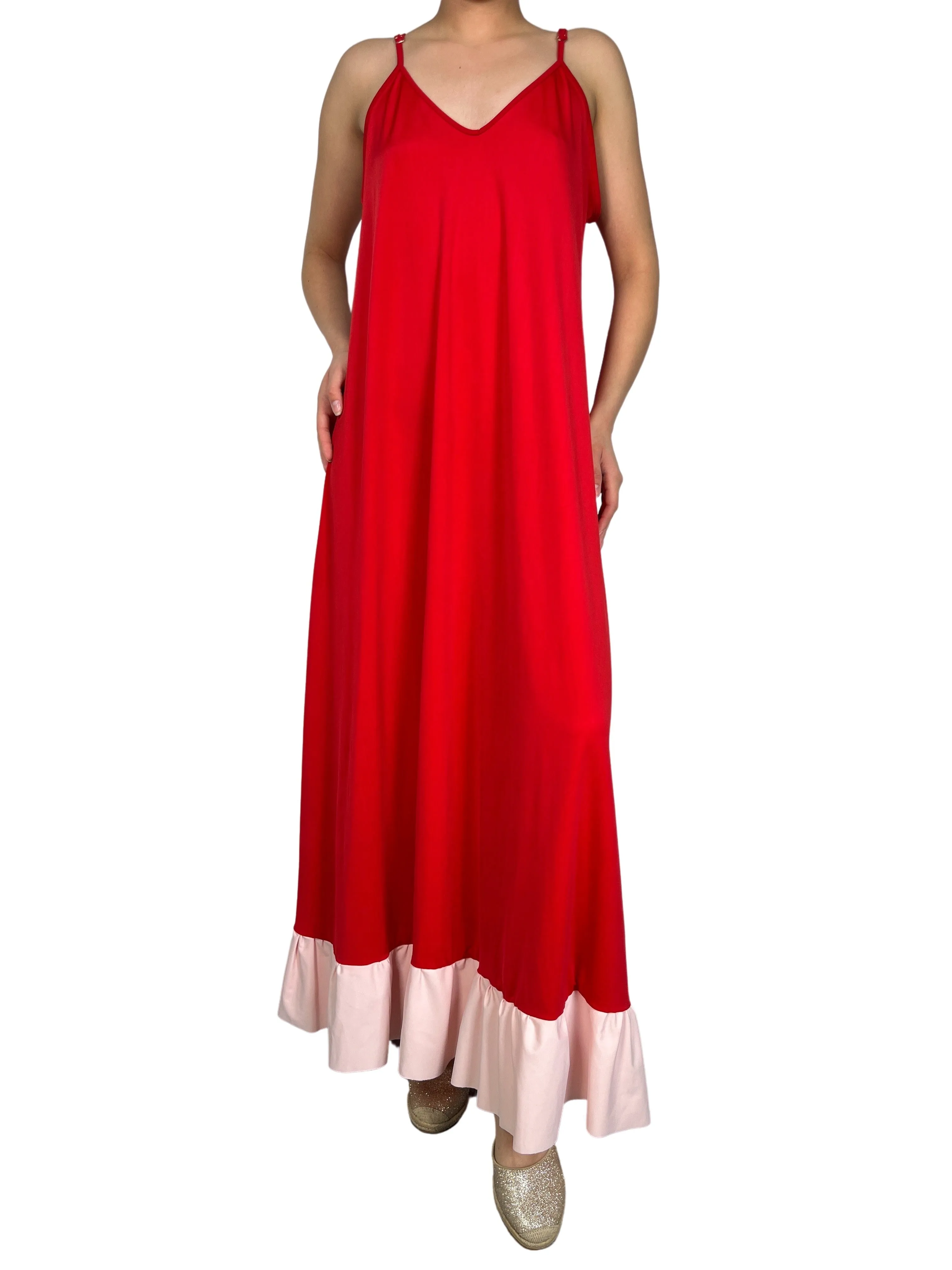BY DELFINA Vestido Rojo