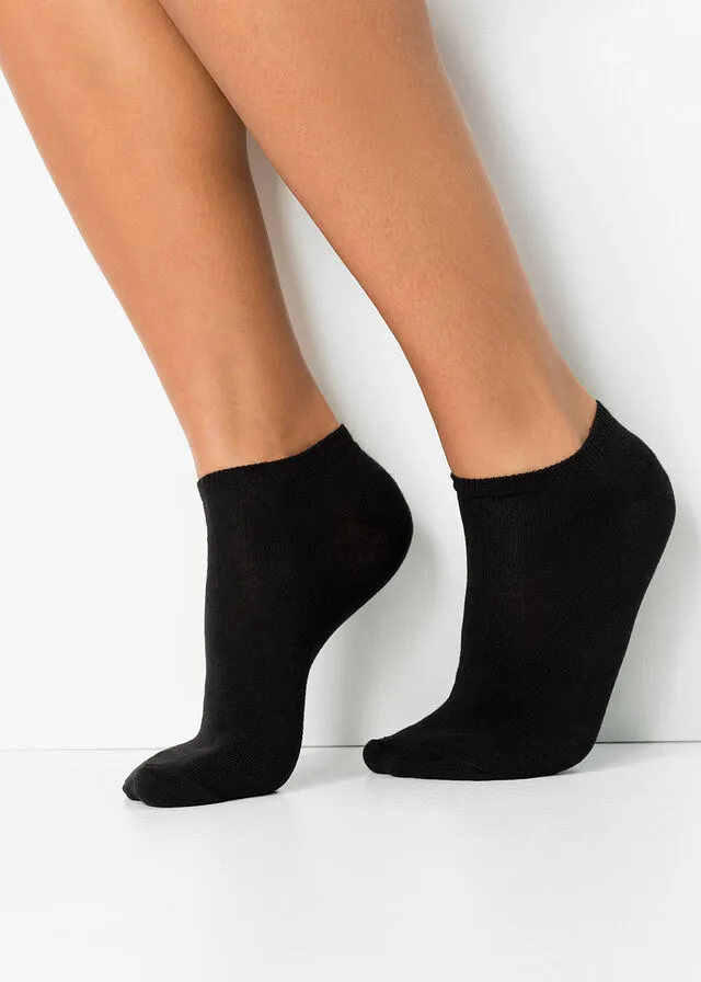Calcetines deportivos con algodón orgánico (20 unidades) Negro