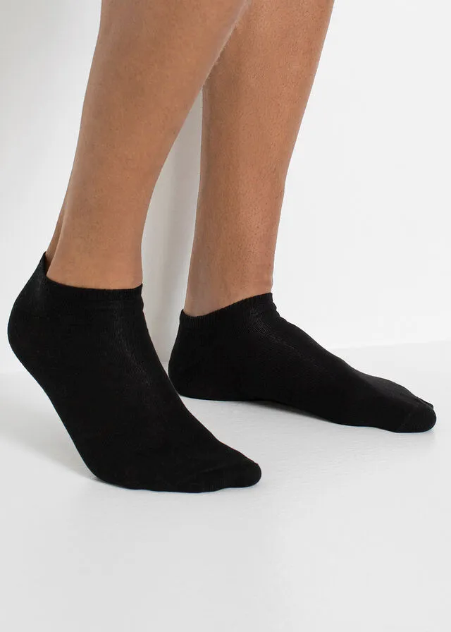 Calcetines deportivos con algodón orgánico (20 unidades) Negro