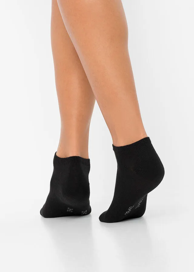 Calcetines deportivos con algodón orgánico (20 unidades) Negro