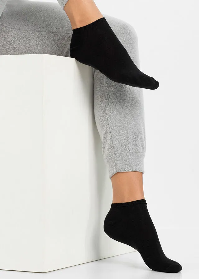 Calcetines deportivos con algodón orgánico (20 unidades) Negro