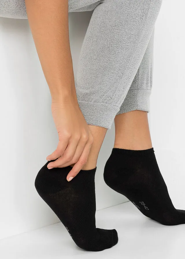 Calcetines deportivos con algodón orgánico (20 unidades) Negro