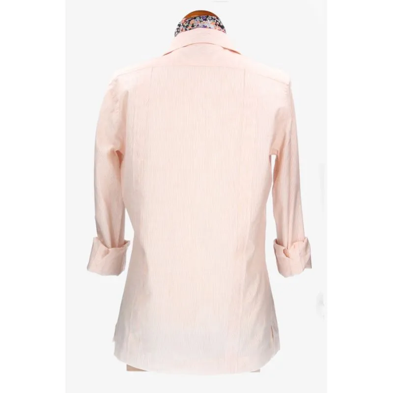 Camisa Cubana Rayas Rojo