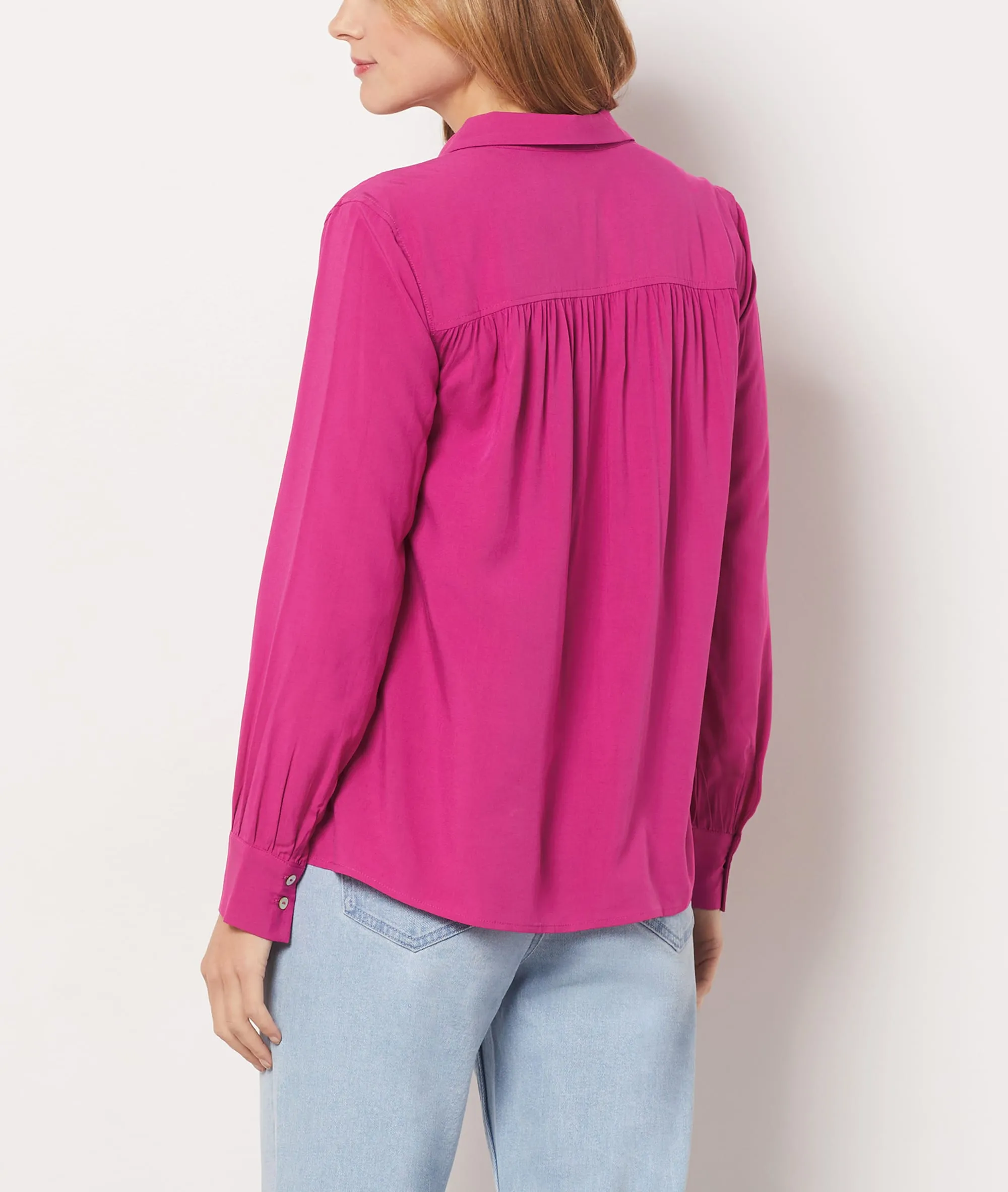 CAMISA ESCOTE V ESTAMPADO FLORAL ROLLYA CASSIS  ETAM