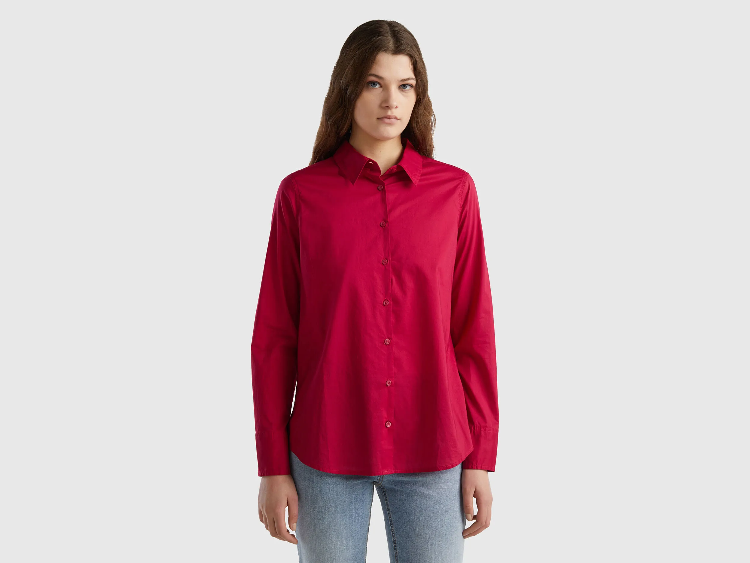 Camisa regular fit de algodón ligero