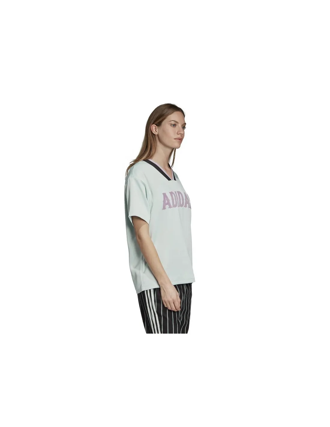 Camiseta adidas Boyfriend azul Mujer