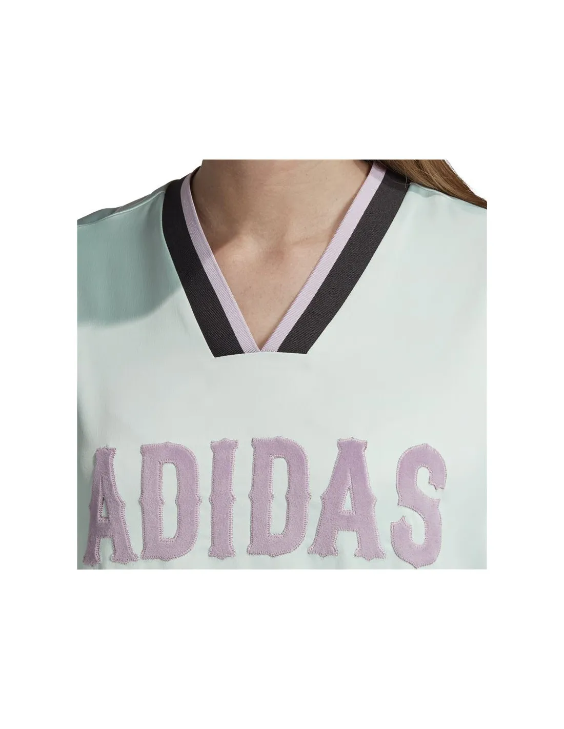 Camiseta adidas Boyfriend azul Mujer